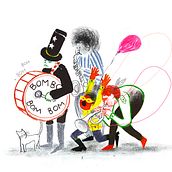 Carnaval Musical. Traditional illustration project by Víctor Visa - 11.27.2019