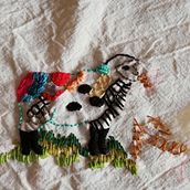 Mi Proyecto del curso: Técnicas de bordado: ilustrando una oveja con hilo y aguja. Embroider project by cristidubi - 11.27.2019