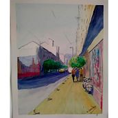  Una calle de Cehegín. Projekt z dziedziny Malowanie akwarelą użytkownika Antonio Sánchez García - 08.12.2019