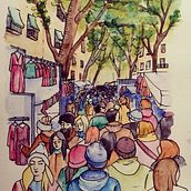 Ilustración de personajes. . Un proyecto de Arte urbano, Creatividad, Dibujo, Diseño editorial, Ilustración tradicional, Ilustración digital, Ilustración infantil, Pintura, Pintura a la acuarela y Serigrafía de Miriam Garcia-abad Rodriguez - 28.11.2019