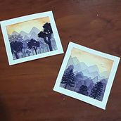 Meus trabalhos iniciais em aquarela. Traditional illustration project by Laís Mozzaquattro - 11.30.2019