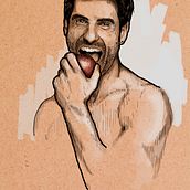 Jorge Fernández. Een project van  Tekening, Tekening met potlood,  Artistieke tekening,  Portrettekening, Realistische tekening,  Ontwerp, Traditionele illustratie, Digitale illustratie y Vectorillustratie van Jose Carmona - 01.08.2016