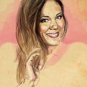Lorena Gómez. Een project van  Tekening, Tekening met potlood,  Artistieke tekening,  Portrettekening, Realistische tekening,  Ontwerp, Traditionele illustratie, Digitale illustratie y Vectorillustratie van Jose Carmona - 01.08.2016