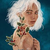 Winter.. Un proyecto de Ilustración tradicional e Ilustración digital de Verónica Sánchez - 01.12.2019