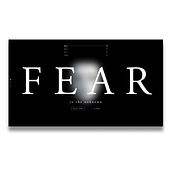  F E A R in Digital Art Direction course. Un proyecto de Diseño Web de Angel Alva Bogdanovich - 02.12.2019