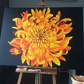 Flowers  Ein Projekt aus dem Bereich Malerei mit Acr und l von Vijayalakshmi Veerappan - 02.12.2019