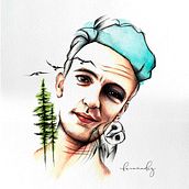 Mi Proyecto del curso: Retrato ilustrado en acuarela. Un progetto di Disegno di ritratti, Illustrazione digitale e Pittura ad acquerello di rosangela_fernandezsoto - 02.12.2019