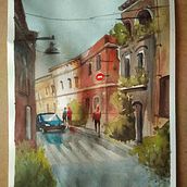 Mi Proyecto del curso: Paisajes urbanos en acuarela. Un progetto di Street Art, Belle arti e Disegno di Anabel Gaudioso - 11.12.2019