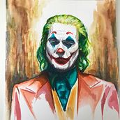 Joker. Watercolor Painting project by Elena Lanzoni - 11.01.2019