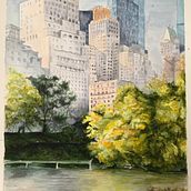 New York. Watercolor Painting project by Elena Lanzoni - 12.01.2019