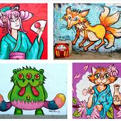 Arte mural . Street Art, and Painting project by Rosa Roselló Garrigó - 12.04.2019