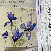 Watercolour bluetit  . Pictură în acuarelă de sewingnikki - 12.08.2019