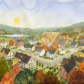 Animation ( Background watercolor Illustration ). 2D Animation project by Leonardo Rodríguez - 08.19.2011
