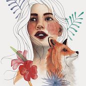 Mi Proyecto del curso: Retrato ilustrado en acuarela. Un proyecto de  de Sam M. R. - 07.12.2019