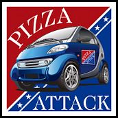 Logo Pizza Attack. Un progetto di Creatività, Design di loghi e Graphic design di Jorge Bustamante Parrales - 10.10.2015