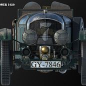 Bentley Blower 1929. 3D, 3D Animation, Arts, Crafts, Film, Concept Art, and 3D Modeling project by enriquepbart - 12.10.2019