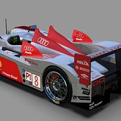 Audi R10. 3D, 3D Animation, and 3D Modeling project by enriquepbart - 12.10.2019