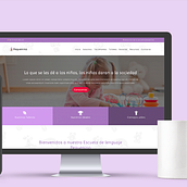 Tema WordPress Escuela de lenguaje. Web Development, Mobile Design, and Web Design project by Jorge Romero Contreras - 10.20.2019
