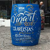 Vinart 2016 by Visa. Un proyecto de Caligrafía, Ilustración tradicional, Lettering y Tipografía de Leo Calderón - 29.04.2016