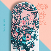 The internal battle - Batalla interior. Traditional illustration, Acr, and lic Painting project by Aura de Papel - 06.05.2018