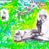 second project! . Acr, lic Painting, Traditional illustration, and Portrait Drawing project by Danni Meyerson - 12.12.2019