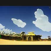 Mi Proyecto del curso: Modelado de escenarios low poly para videojuegos. 3D, and 3D Modeling project by Adrián Bautista Gil - 12.13.2019