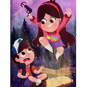 Fanart-Mabel-Dipper . Traditional illustration project by jevica colors - 12.13.2019