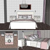 Proyecto de dormitorio. Een project van Interactief ontwerp,  Interieurdecoratie e Interieurontwerp van Alejandra Otero - 16.01.2020