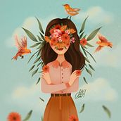 Compilado mujeres Ipad . Traditional illustration project by jevica colors - 12.13.2019