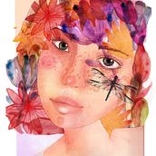 Mi Proyecto del curso: Retrato ilustrado en acuarela. Digital Illustration, and Watercolor Painting project by Vanesa Neérida - 12.13.2019