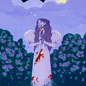 Mi Proyecto del curso: Introducción a la ilustración de personajes con gouache y tinta china. Character Design, Traditional illustration, and Painting project by Carla Salazar - 12.13.2019