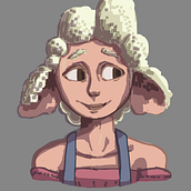 Concepto de personaje: Mary la Oveja. Un progetto di Arte concettuale di Isaac Olivares - 14.12.2019