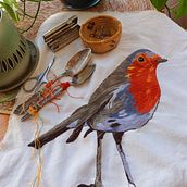Mi Proyecto del curso: Pintar con hilo: técnicas de ilustración textil. Embroider project by Rosa Maria Torres Hernández - 10.09.2020