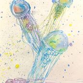 Medusitas. Traditional illustration, and Watercolor Painting project by Jesica Román - 12.16.2019