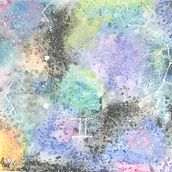 Galaxia Géminis. Traditional illustration, and Watercolor Painting project by Jesica Román - 12.16.2019