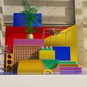 Mi Proyecto del curso: Composiciones abstractas con Cinema 4D. 3D Animation project by andresrm9327 - 12.17.2019