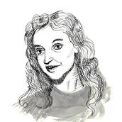 Proyecto final del curso de Retrato con tinta china y plumilla, Violeta Parra. Fine Arts, and Portrait Drawing project by María del Carmen Cachin Marusich - 12.17.2019
