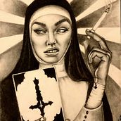 Hija de Lilith. Fine Arts, Drawing, Pencil Drawing, Artistic Drawing, Portrait Drawing, Realistic Drawing, and Traditional illustration project by Kassandra García-Abad Rodríguez - 12.17.2019