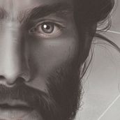 Retrato digital. Desenho de retrato e Ilustração digital projeto de Hector Hernandez - 09.11.2019