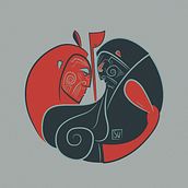 Māori deities / Dioses Maoris. Een project van  Ontwerp,  Tatoeageontwerp, Traditionele illustratie, Digitale illustratie y Vectorillustratie van Sara Gómez García - 18.12.2019