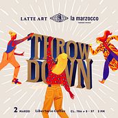 Coffee Throwdown. Br, ing, Identit, Logo Design, Traditional illustration, and Digital Illustration project by Nathaly Cuervo Rodríguez - 12.19.2019