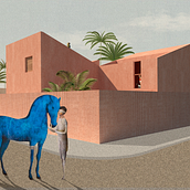 Mi Proyecto del curso: Representación gráfica de proyectos arquitectónicos. Un proyecto de Arquitectura, Arquitectura digital, Collage, Ilustración tradicional, Ilustración digital y Post-producción fotográfica		 de José Alberto Martínez Pérez - 22.12.2019