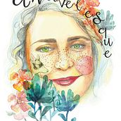 Mi Proyecto del curso: Retrato ilustrado en acuarela. Traditional illustration project by Isabel Granados - 12.22.2019