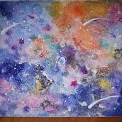 Mi Proyecto del curso: Galaxias y planetitas. Traditional illustration project by Cecilia Legaspe - 12.26.2019