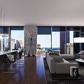 Render interior apartment: Infografía arquitectónica en 3D. Digital Architecture project by Miguel Angel Ramirez Familia - 12.25.2019