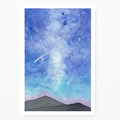 Mis Galaxias. Traditional illustration, Painting, and Watercolor Painting project by Javiera Videla - 12.26.2019