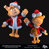 Kai the cat_Mi Proyecto del curso: Creación de pelo 3D con XGen de Maya . Un proyecto de 3D, Animación 3D, Animación de personajes, Cine, vídeo, televisión, Creatividad, Dirección de arte, Diseño de personajes 3D, Diseño digital, Modelado 3D y VFX de Diana Rueda - 29.12.2019