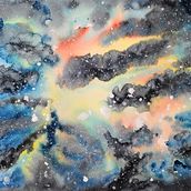 Mi galaxia. Un progetto di Pittura ad acquerello di Regina Vaquero - 26.02.2020