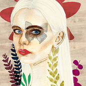 Mi Proyecto del curso: Retrato ilustrado en acuarela. Traditional illustration, and Watercolor Painting project by Carolina Apolaya Csirke - 12.28.2019