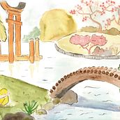 Mi Proyecto del curso: Ilustración en acuarela con influencia japonesa. Een project van Traditionele illustratie van Alba Sanchez - 29.12.2019